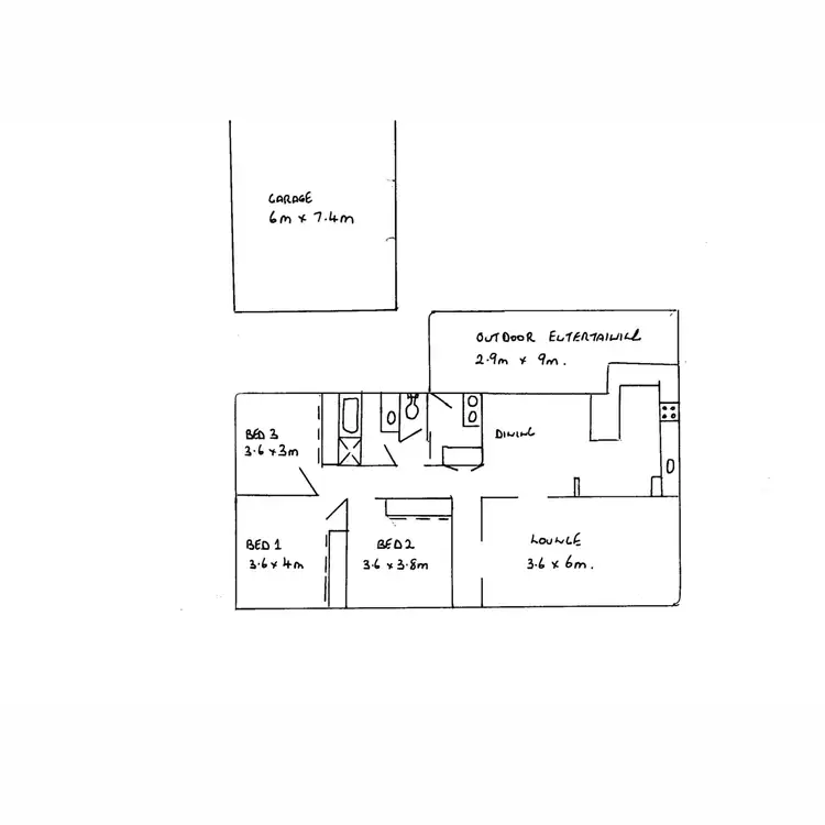 Floorplan of Homely house listing, 38 Cunliffe Street, Oakey QLD 4401