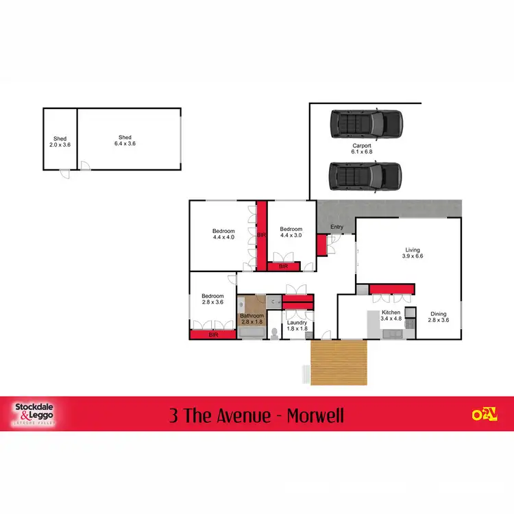 Floorplan of Homely house listing, 3 The Avenue, Morwell VIC 3840