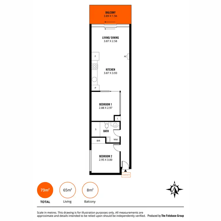 Floorplan of Homely apartment listing, 49/45 York Street, Adelaide SA 5000