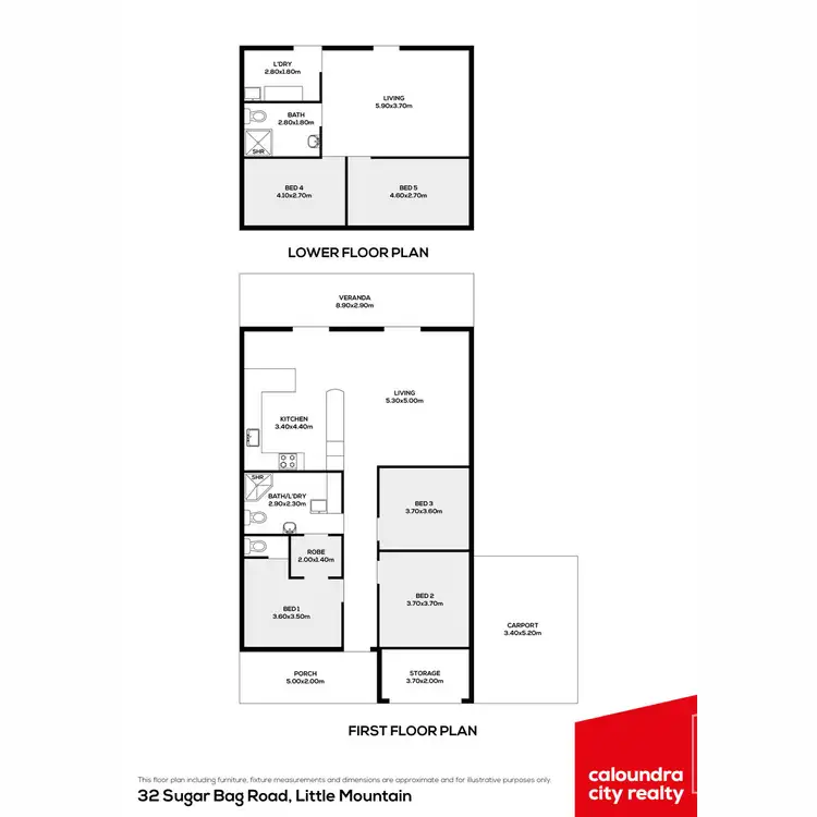 Floorplan of Homely house listing, 32 Sugar Bag Road, Little Mountain QLD 4551