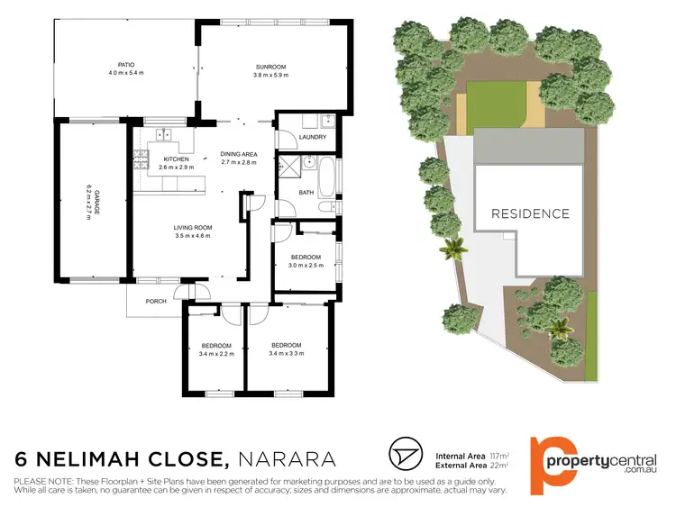 Floorplan of Homely house listing, 6 Nelimah Close, Narara NSW 2250
