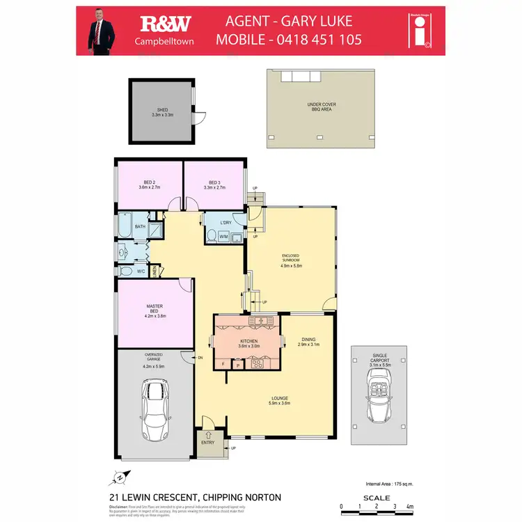 Floorplan of Homely house listing, 21 Lewin Crescent, Chipping Norton NSW 2170