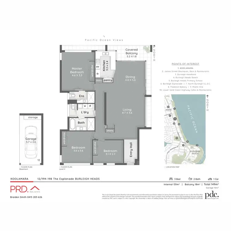 Floorplan of Homely apartment listing, 12/194-198 The Esplanade, Burleigh Heads QLD 4220
