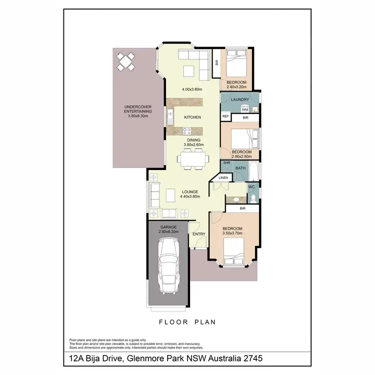 Floorplan of Homely house listing, 12a Bija Drive, Glenmore Park NSW 2745