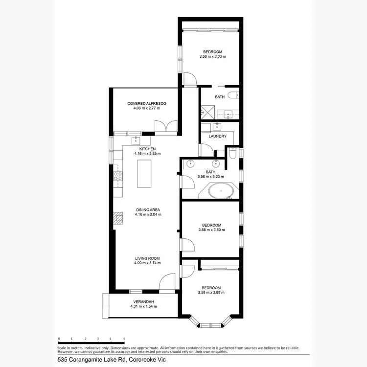 Floorplan of Homely house listing, 535 Lake Corangamite Road, Cororooke VIC 3254