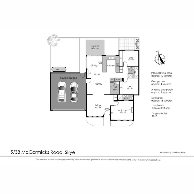 Floorplan of Homely unit listing, 5/38 McCormicks Road, Skye VIC 3977