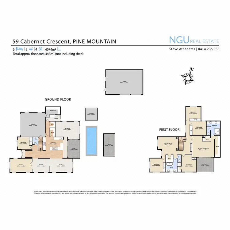 Floorplan of Homely house listing, 59 Cabernet Crescent, Pine Mountain QLD 4306