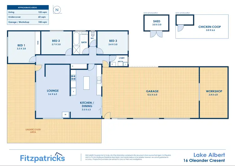 Floorplan of Homely house listing, 16 Oleander Crescent, Lake Albert NSW 2650