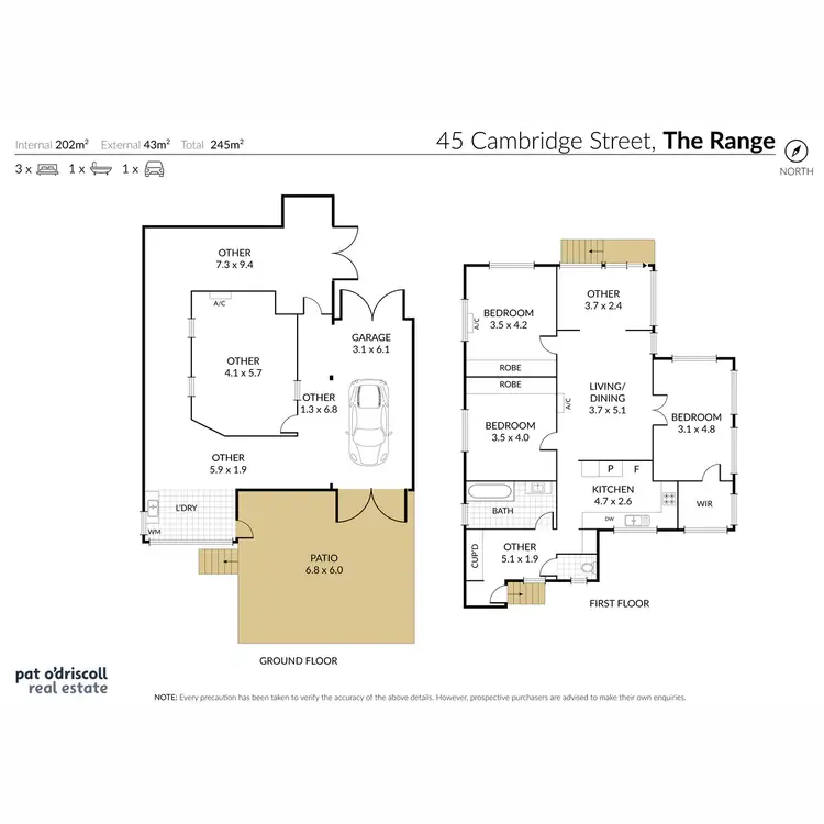 Floorplan of Homely house listing, 45 Cambridge Street, The Range QLD 4700