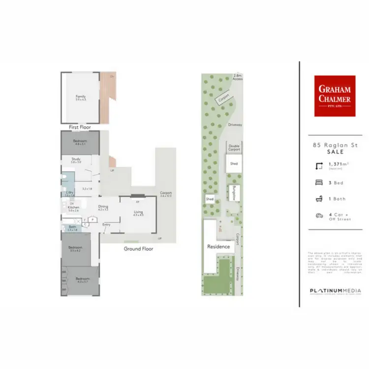 Floorplan of Homely house listing, 85 Raglan Street, Sale VIC 3850