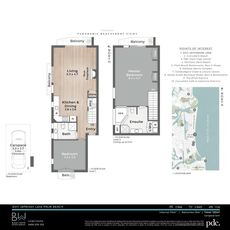 Floorplan of Homely apartment listing, 3/211 Jefferson Lane, Palm Beach QLD 4221