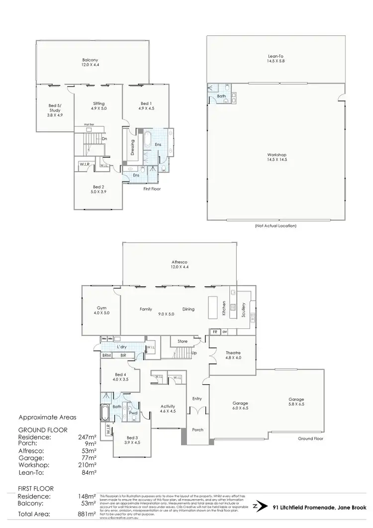 Floorplan of Homely house listing, 91 Litchfield Promenade, Jane Brook WA 6056