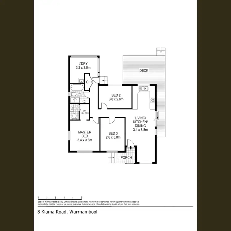 Floorplan of Homely house listing, 8 Kiama Avenue, Warrnambool VIC 3280
