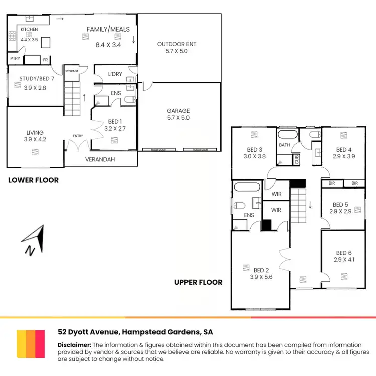 Floorplan of Homely house listing, 52 Dyott Avenue, Hampstead Gardens SA 5086