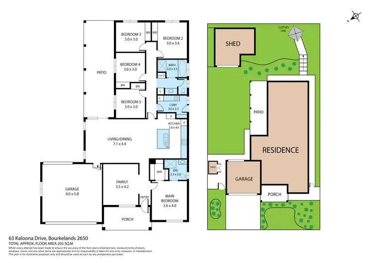 Floorplan of Homely house listing, 63 Kaloona Drive, Bourkelands NSW 2650