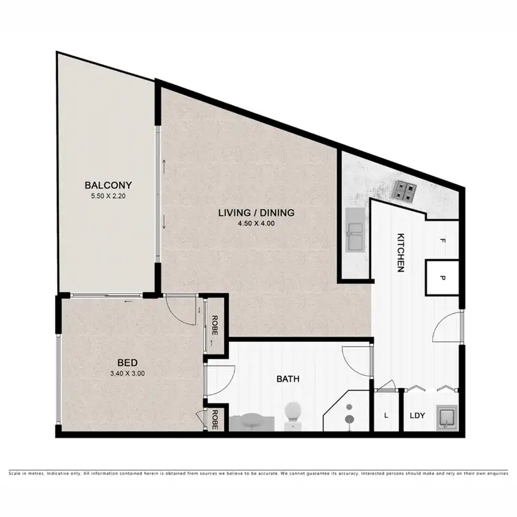 Floorplan of Homely apartment listing, 504/292 Boundary Street, Spring Hill QLD 4000