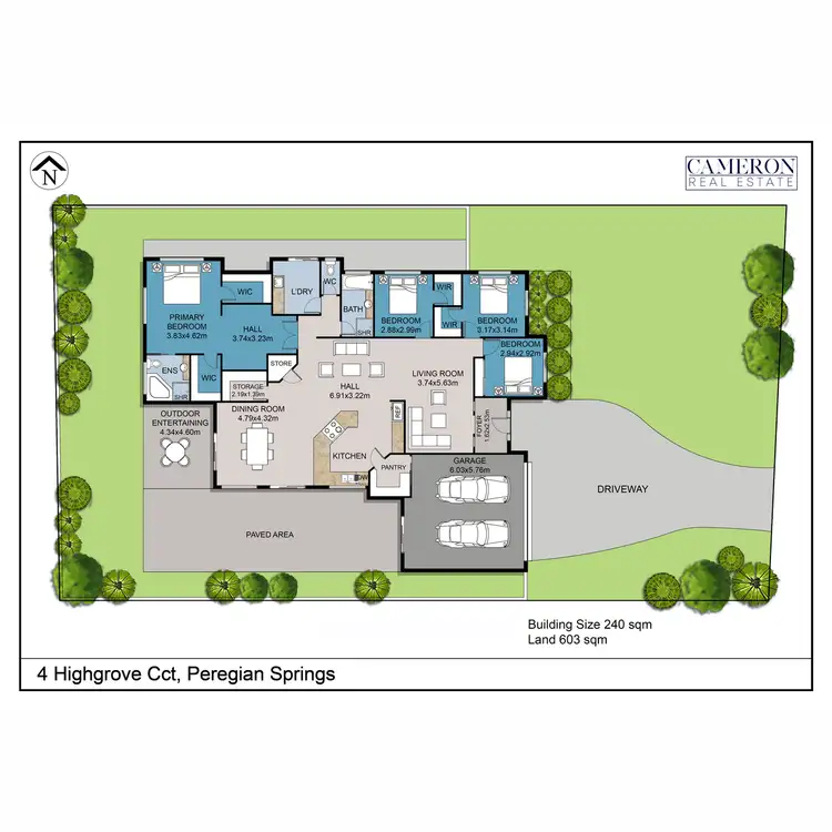 Floorplan of Homely house listing, 4 Highgrove Circuit, Peregian Springs QLD 4573