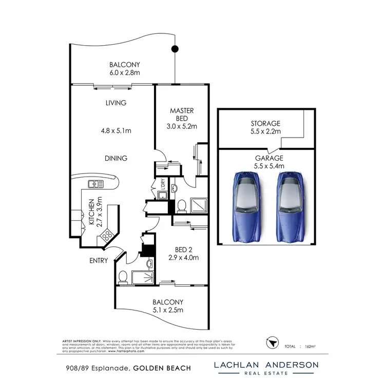 Floorplan of Homely unit listing, 908/89 Esplanade, Golden Beach QLD 4551