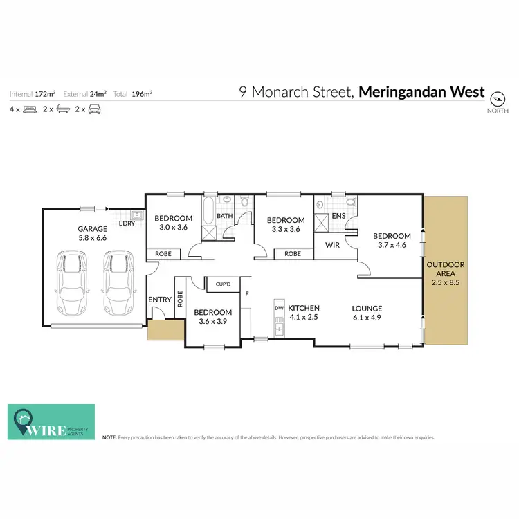 Floorplan of Homely house listing, 9 Monarch Street, Meringandan West QLD 4352