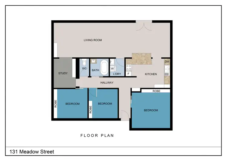 Floorplan of Homely house listing, 131 Meadow Street, Kooringal NSW 2650