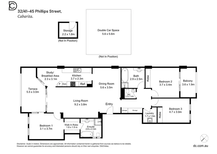 Floorplan of Homely apartment listing, 32/41 Phillips Street, Cabarita NSW 2137