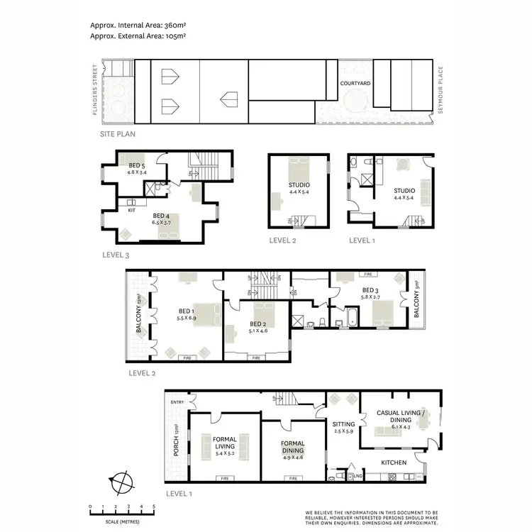 Floorplan of Homely terrace listing, 134 Flinders Street, Paddington NSW 2021