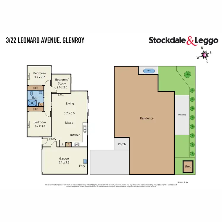 Floorplan of Homely unit listing, 3/22 Leonard Avenue, Glenroy VIC 3046