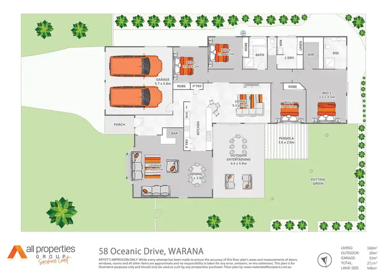 Floorplan of Homely house listing, 58 Oceanic Drive, Warana QLD 4575