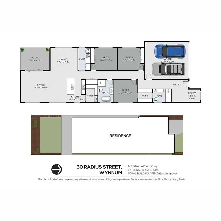 Floorplan of Homely house listing, 30 Radius Street, Wynnum QLD 4178