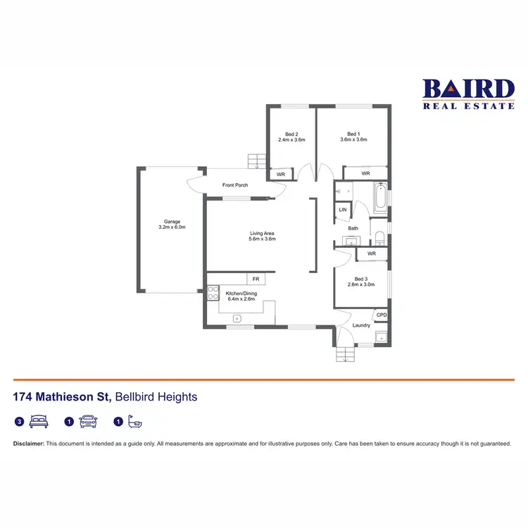 Floorplan of Homely house listing, 174 Mathieson Street, Bellbird Heights NSW 2325