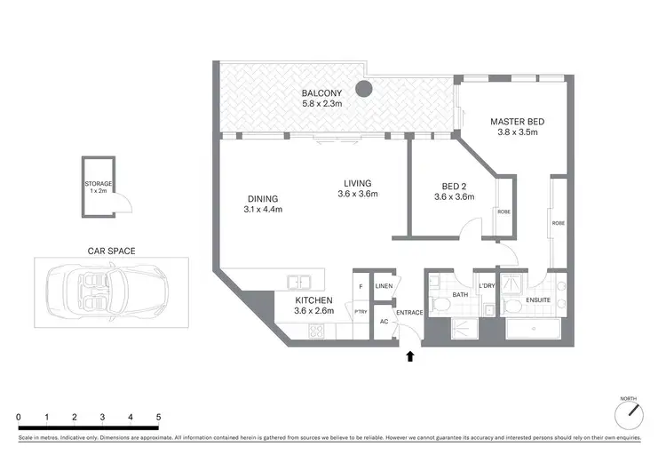 Floorplan of Homely apartment listing, 1405/8 Distillery Drive, Pyrmont NSW 2009