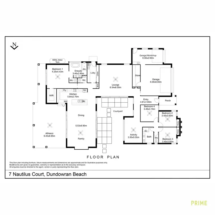 Floorplan of Homely house listing, 7 Nautilus Court, Dundowran Beach QLD 4655