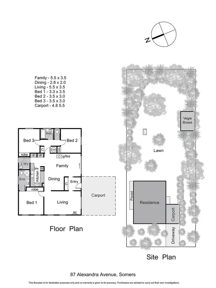 Floorplan of Homely house listing, 87 Alexandra Avenue, Somers VIC 3927