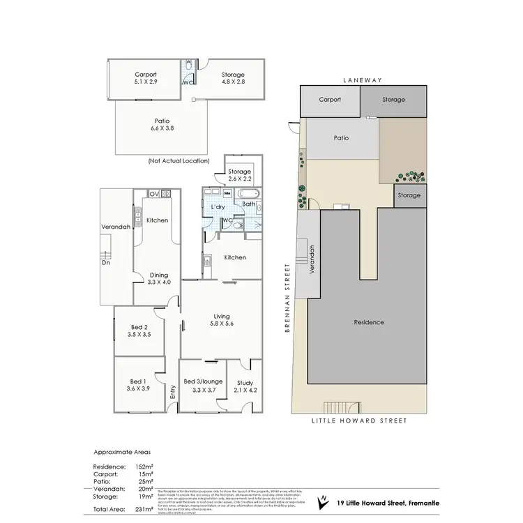 Floorplan of Homely house listing, 19 Little Howard Street, Fremantle WA 6160