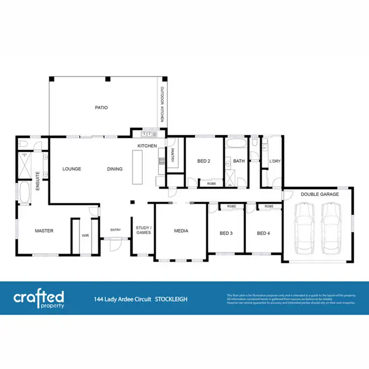 Floorplan of Homely house listing, 144 Lady Ardee Circuit, Stockleigh QLD 4280