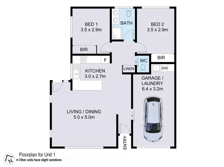 Floorplan of Homely villa listing, 8/4 Taylor Road, Albion Park NSW 2527