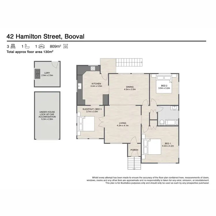 Floorplan of Homely house listing, 42 Hamilton Street, Booval QLD 4304