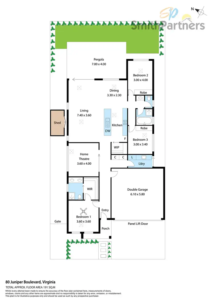 Floorplan of Homely house listing, 80 Juniper Boulevard, Virginia SA 5120
