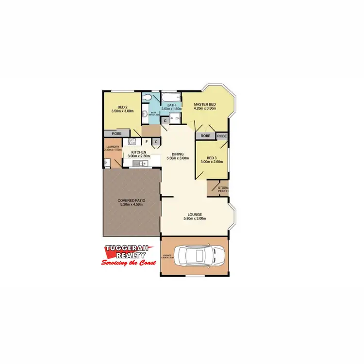 Floorplan of Homely semi-detached listing, 15 Bell Close, Mardi NSW 2259