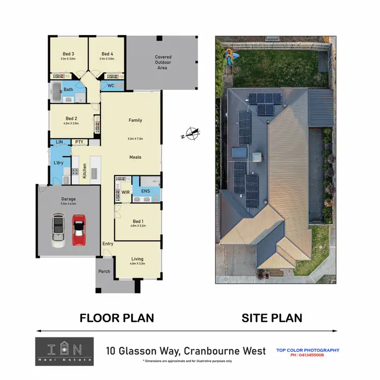 Floorplan of Homely house listing, 10 Glasson Way, Cranbourne West VIC 3977