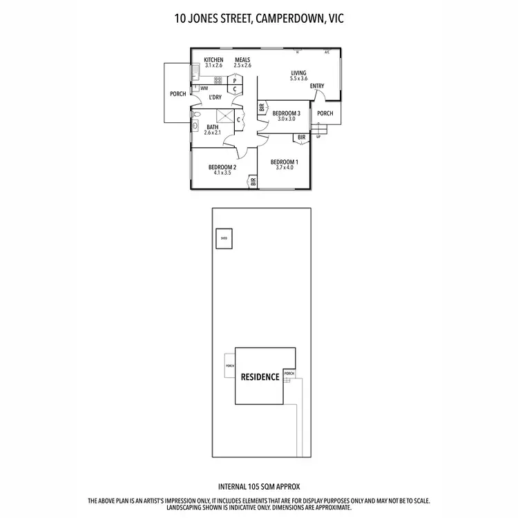 Floorplan of Homely house listing, 10 Jones Street, Camperdown VIC 3260