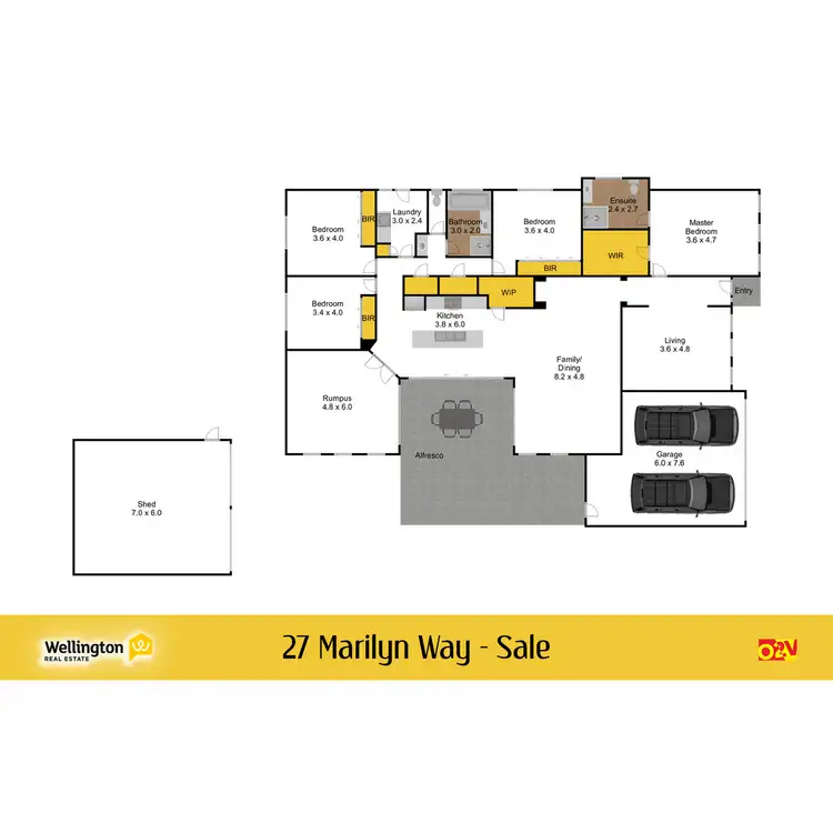 Floorplan of Homely house listing, 27 Marilyn Way, Sale VIC 3850
