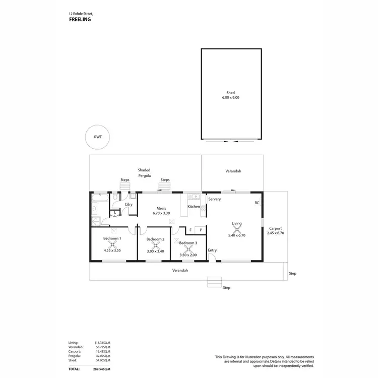 Floorplan of Homely house listing, 12 Rohde Street, Freeling SA 5372