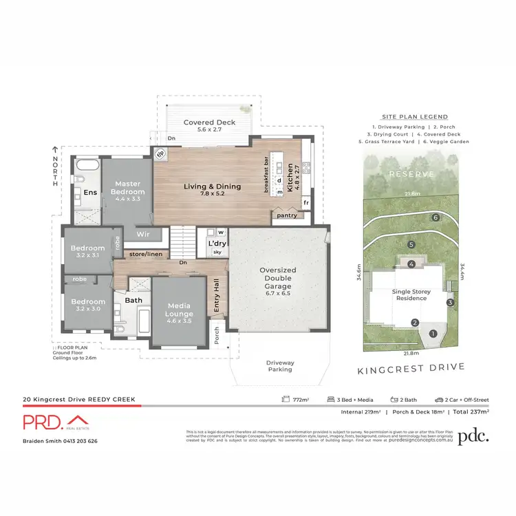 Floorplan of Homely house listing, 20 Kingcrest Drive, Reedy Creek QLD 4227