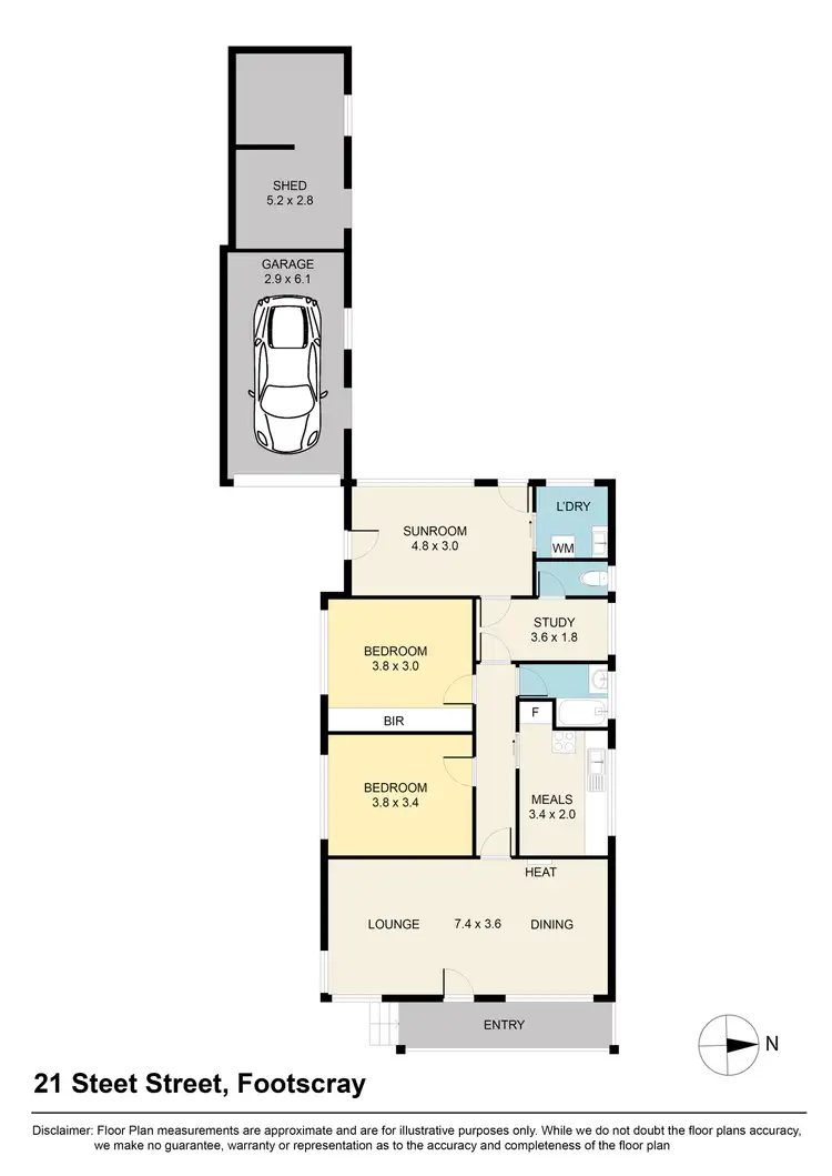 Floorplan of Homely house listing, 21 Steet Street, Footscray VIC 3011