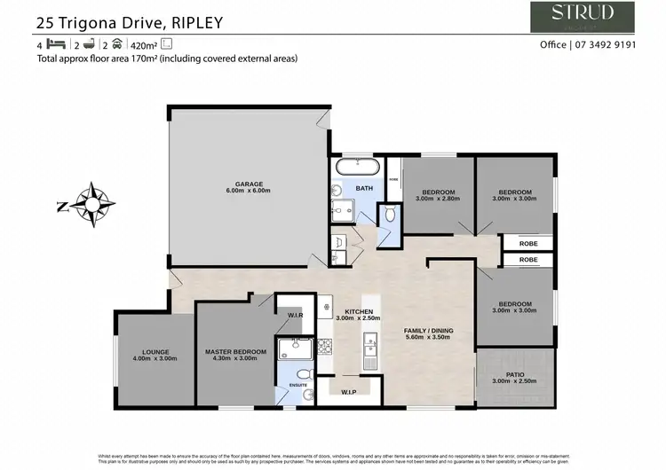 Floorplan of Homely house listing, 25 Trigona Drive, Ripley QLD 4306
