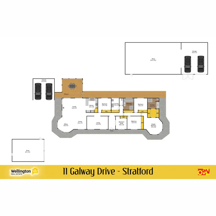 Floorplan of Homely house listing, 11 Galway Drive, Stratford VIC 3862