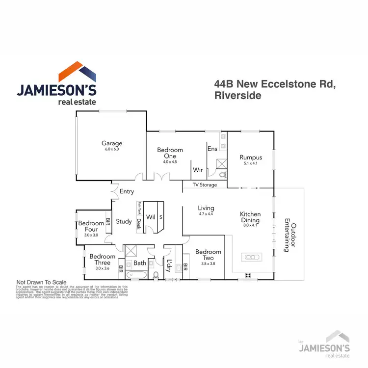 Floorplan of Homely rural property listing, 44b New Ecclestone Road, Riverside TAS 7250