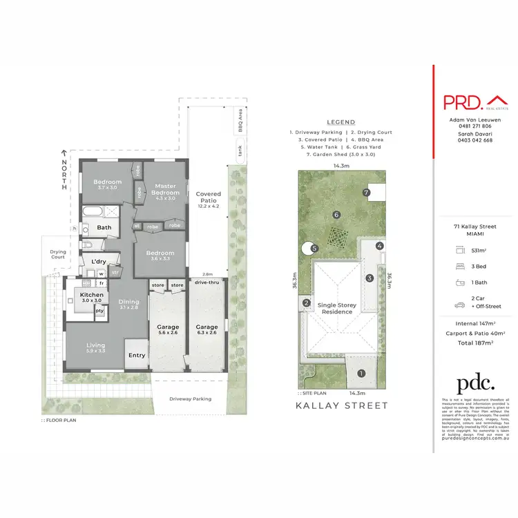 Floorplan of Homely house listing, 71 Kallay Street, Miami QLD 4220