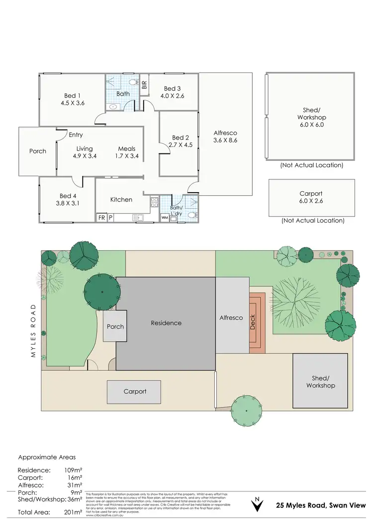 Floorplan of Homely house listing, 25 Myles Road, Swan View WA 6056